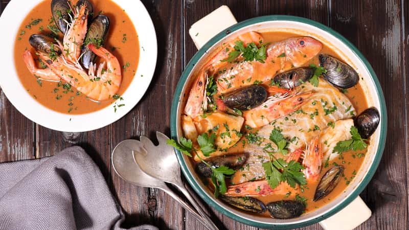 vit Bordeaux - omlag fisksoppa