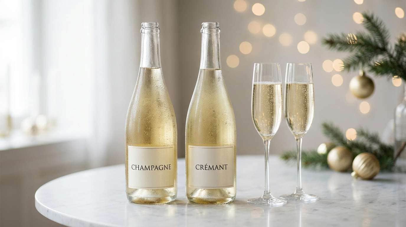 Champagne och Crémant sida vid sida – smak- och prisskillnader inför nyår