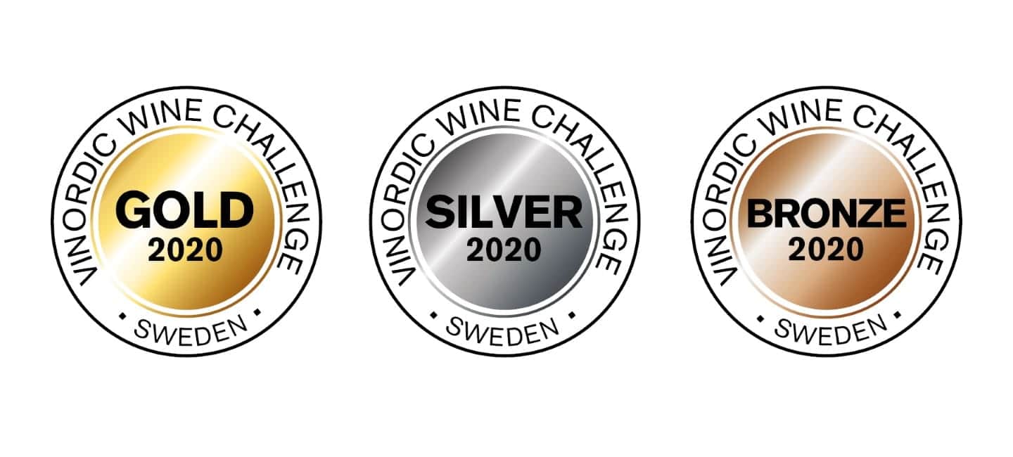 Vinordic Wine Challenge 2020 - medaljer