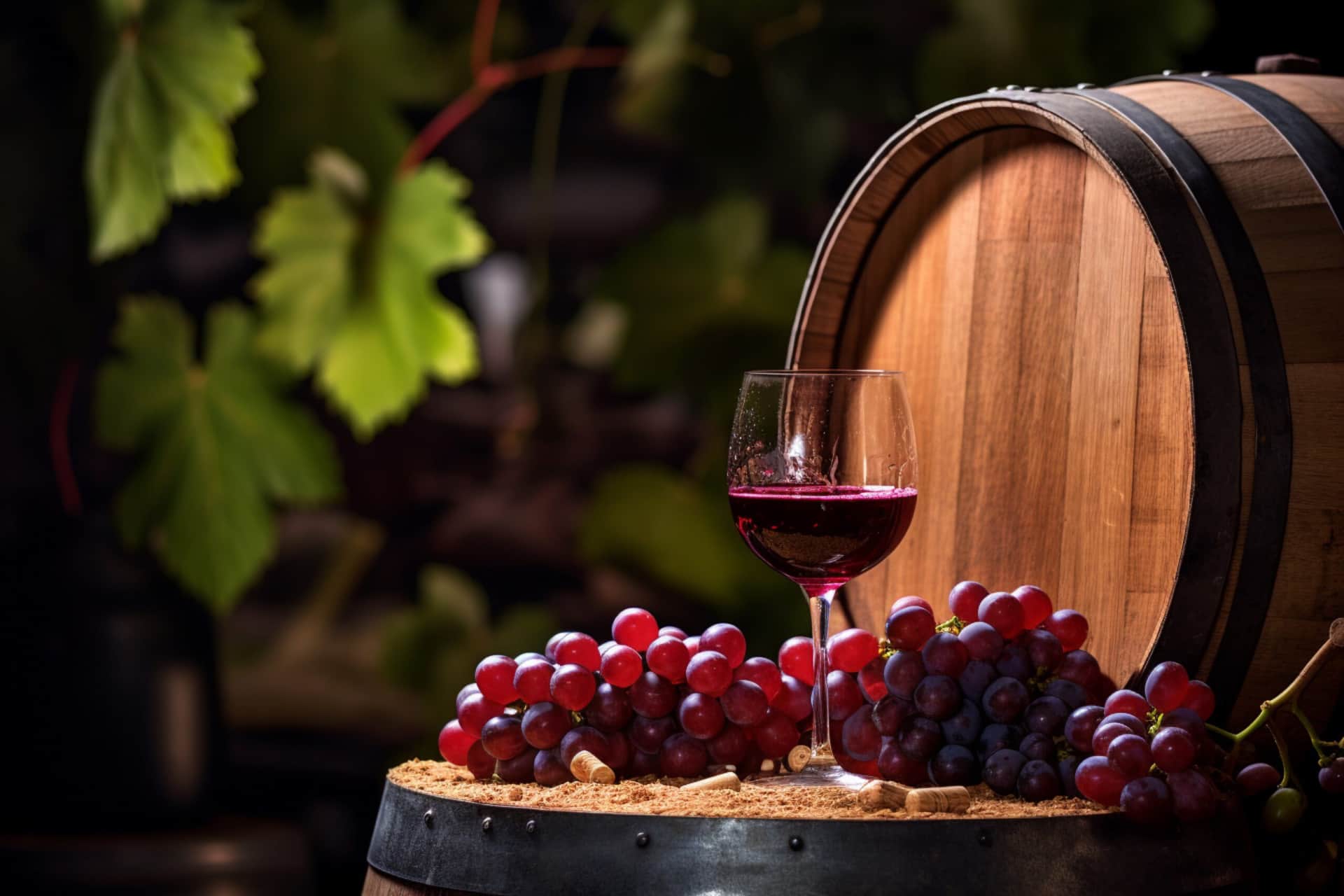 trätunna för vin