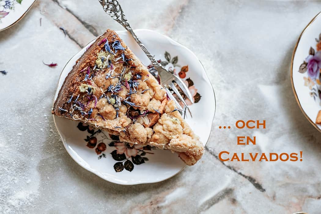 calvados - omslagsbild på kaka