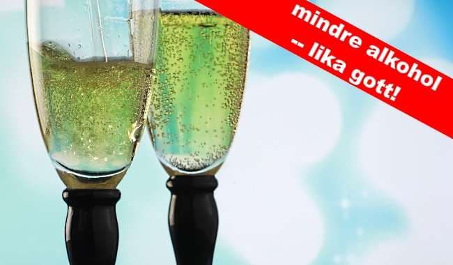 cider musserande - 2 glas bubbel