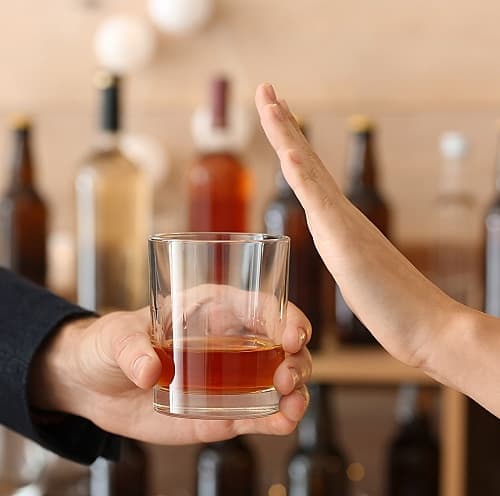 säger nej till alkohol