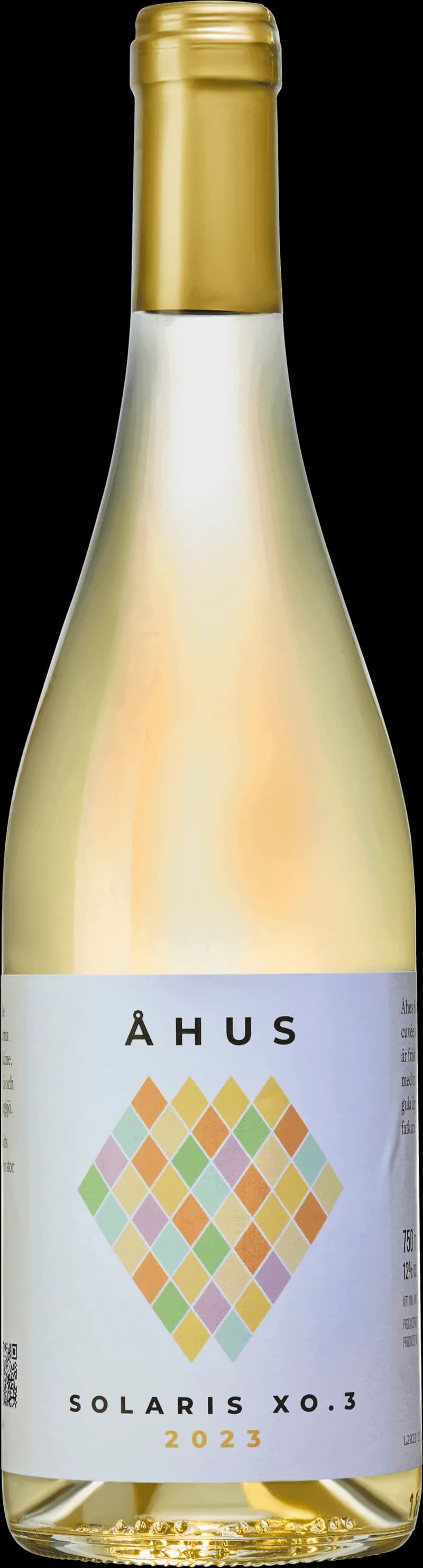 Flaska med vitt vin från Åhus