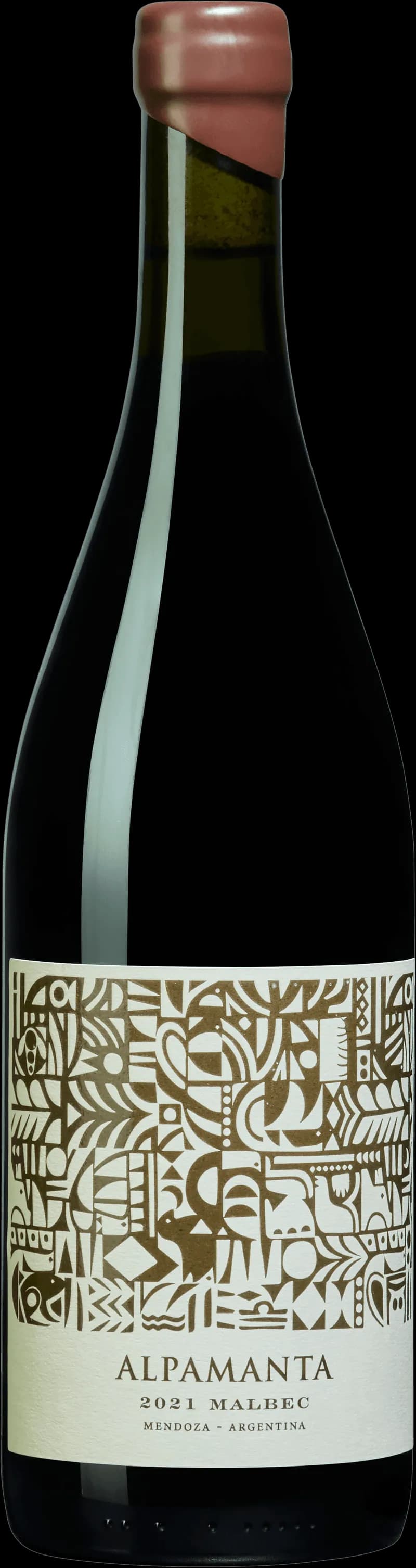 Flaska av rött vin från Alpamanta