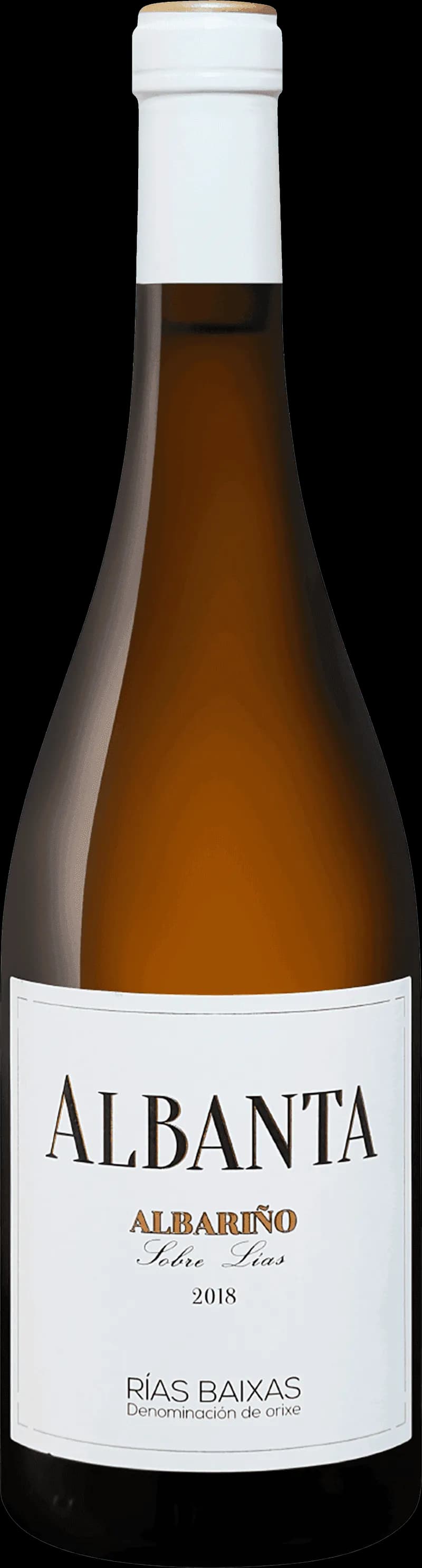 Flaska av Altos de Torona vitt vin mot en neutral bakgrund.