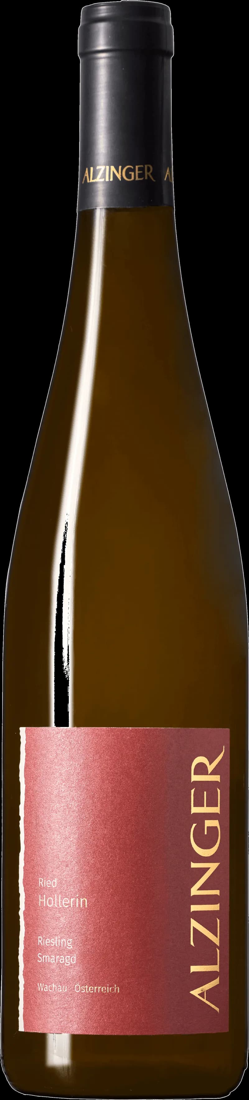 Flaska av Alzinger Ried Hollerin vitt vin från Wachau