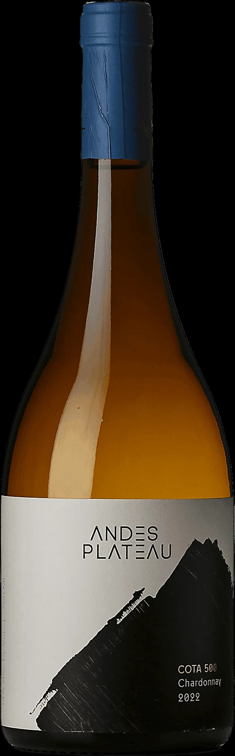 Flaska vitt vin från Andes Plateau på en bordsservering.