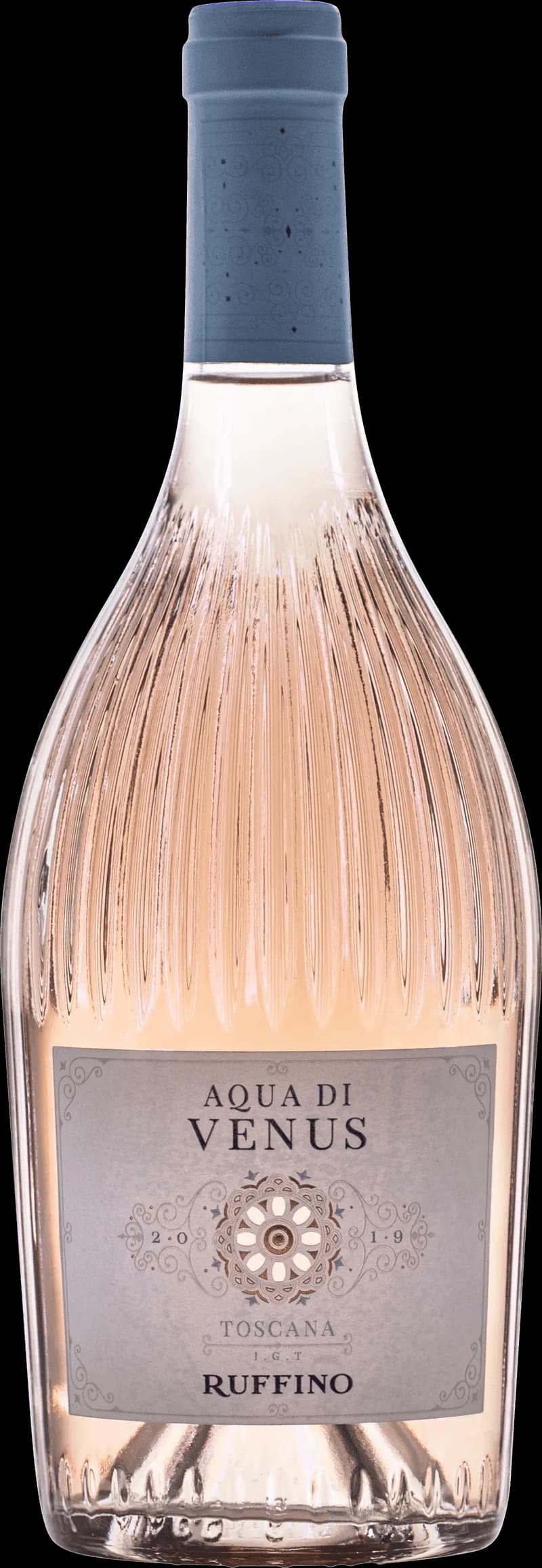 Flaska Aqua di Venus rosévin mot ljus bakgrund