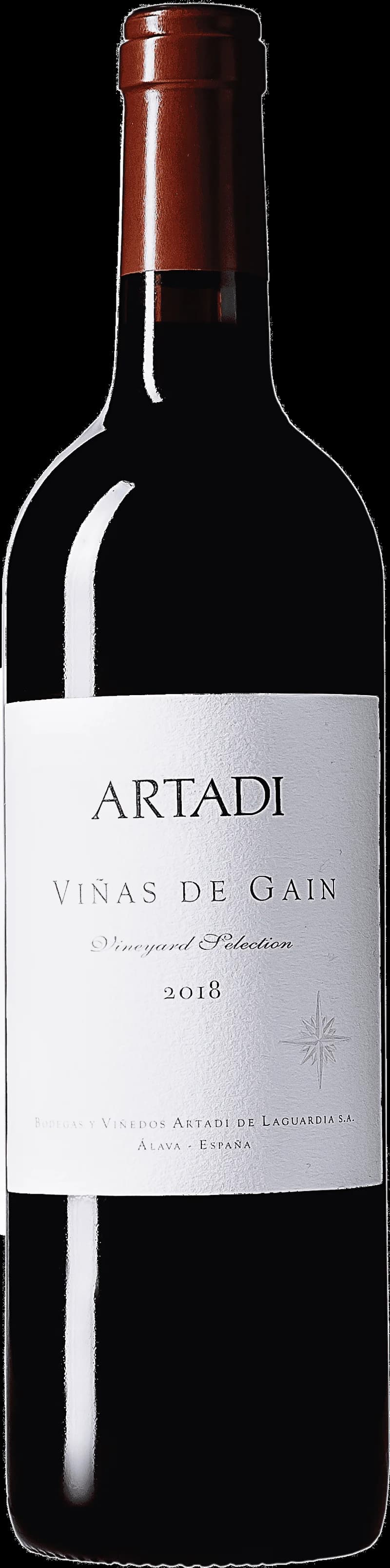 Flaska av rött vin från Artadi Viñas de Gaín