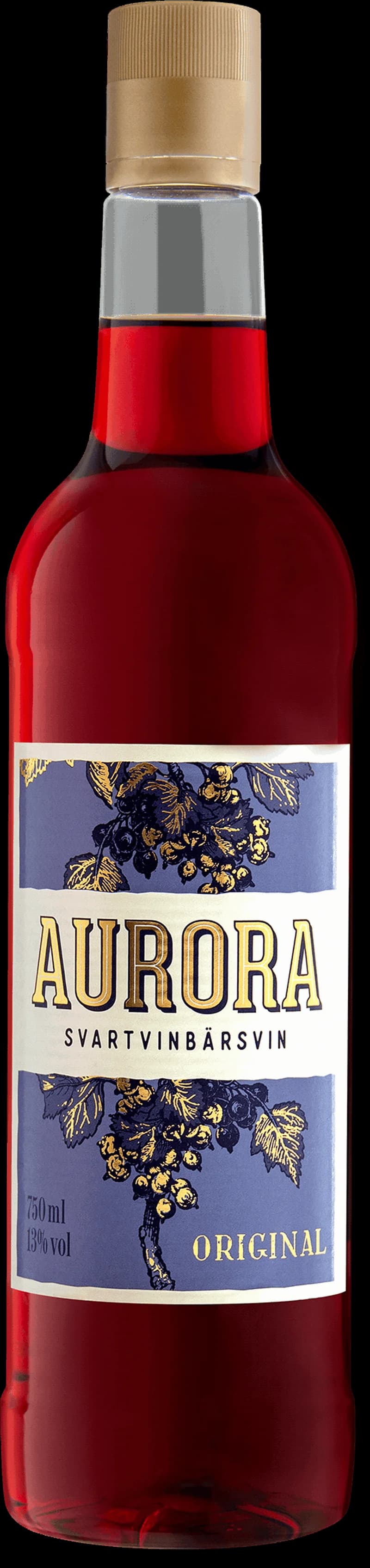 Aurora smaksatt vin och fruktvin i olika flaskor och glas.