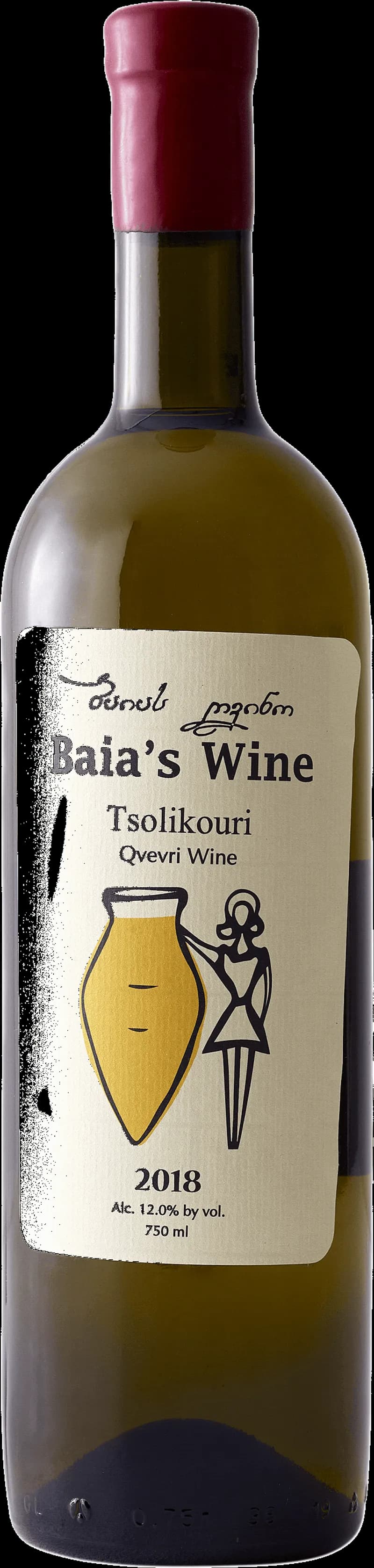 Flaska med vitt vin från Baia's Wine