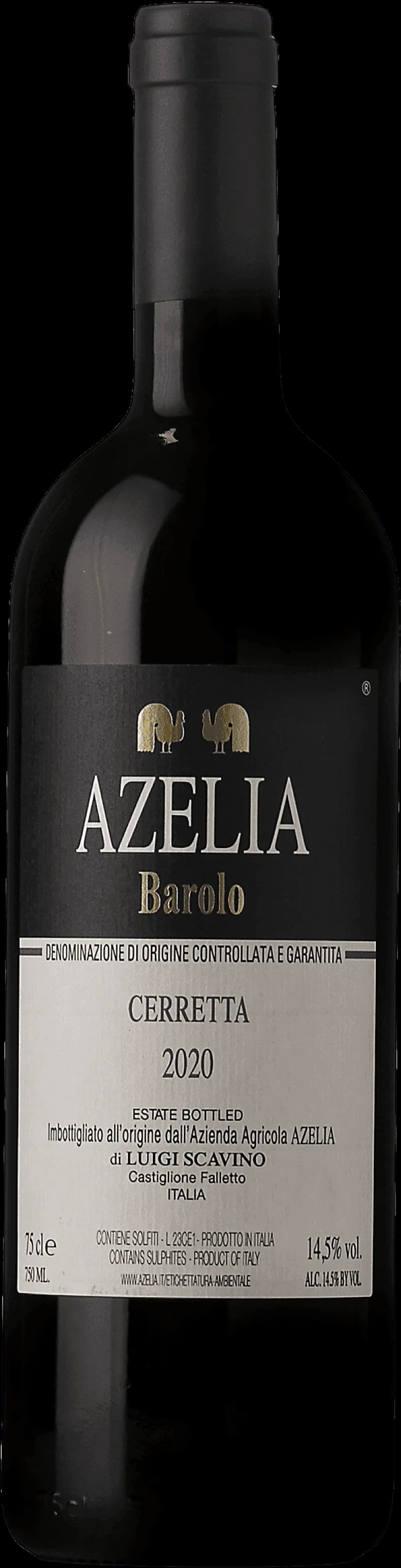 Flaska Barolo Cerretta rött vin från Piemonte