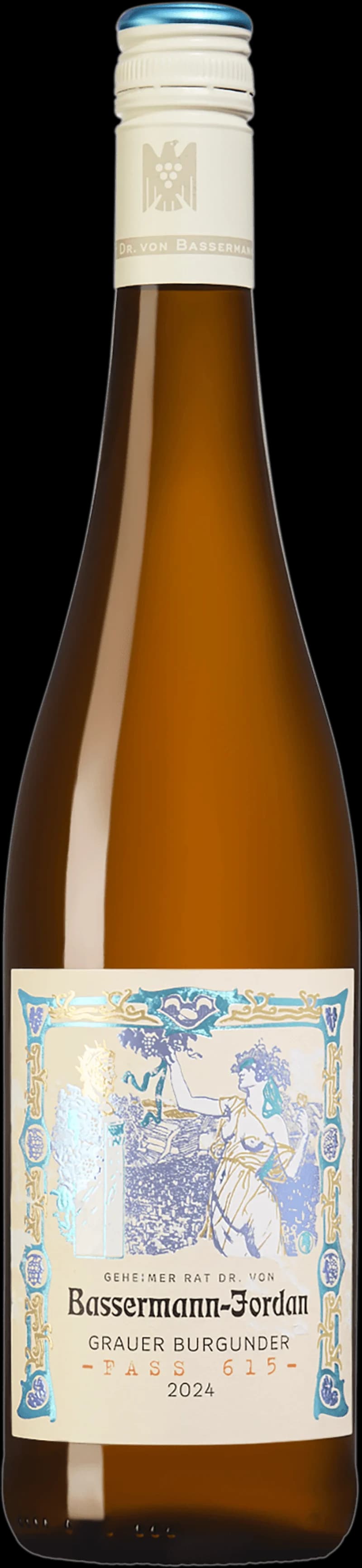 Flaska av vitt vin från Bassermann-Jordan