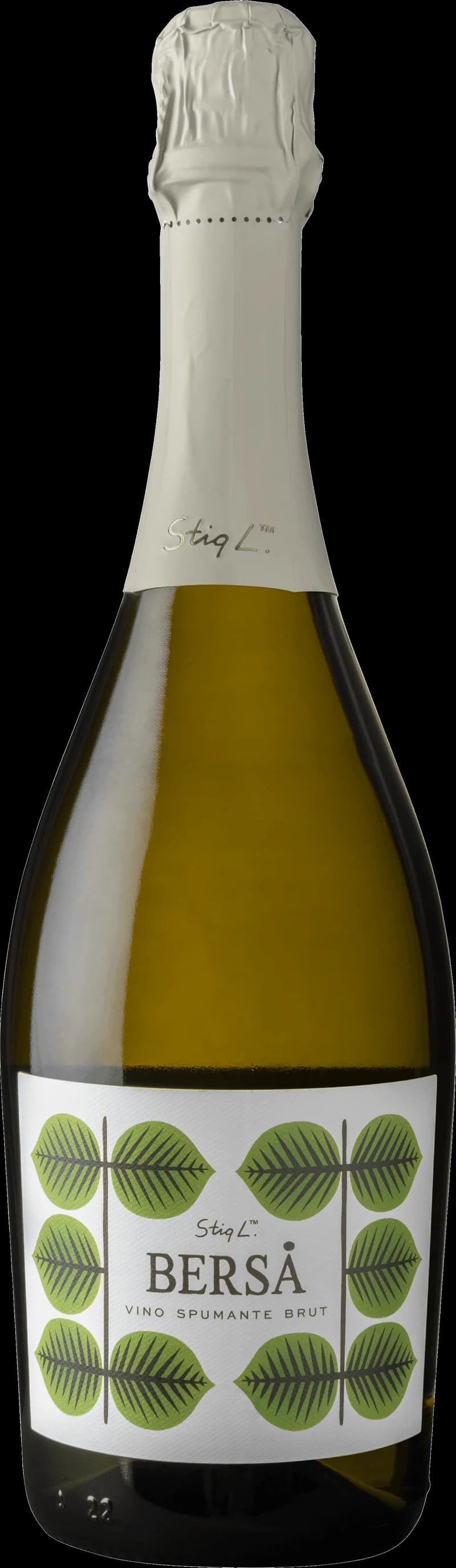 Berså mousserande vin i flaska och glas