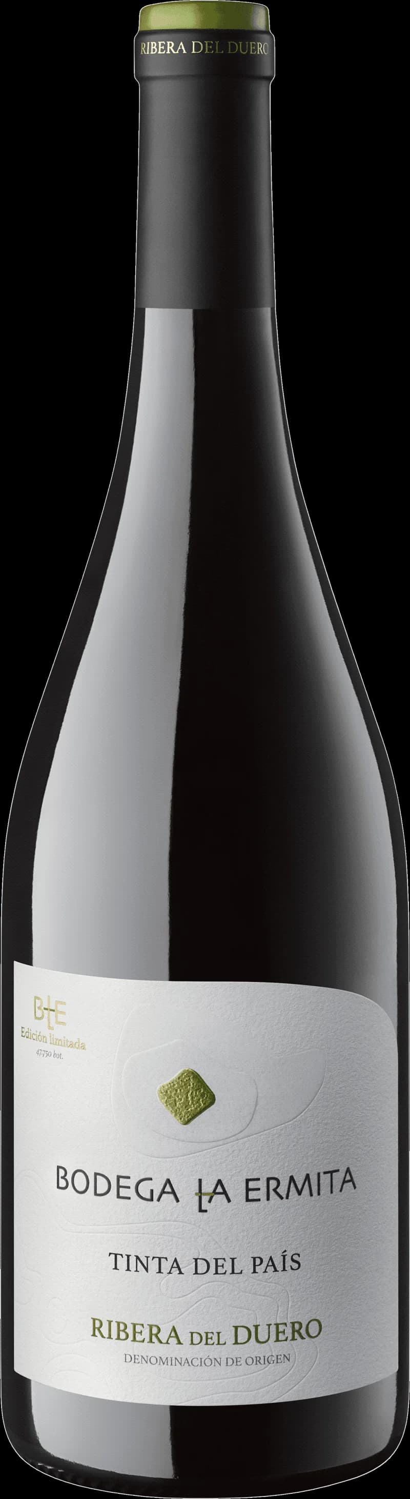 Flaska av rött vin från Bodega La Ermita