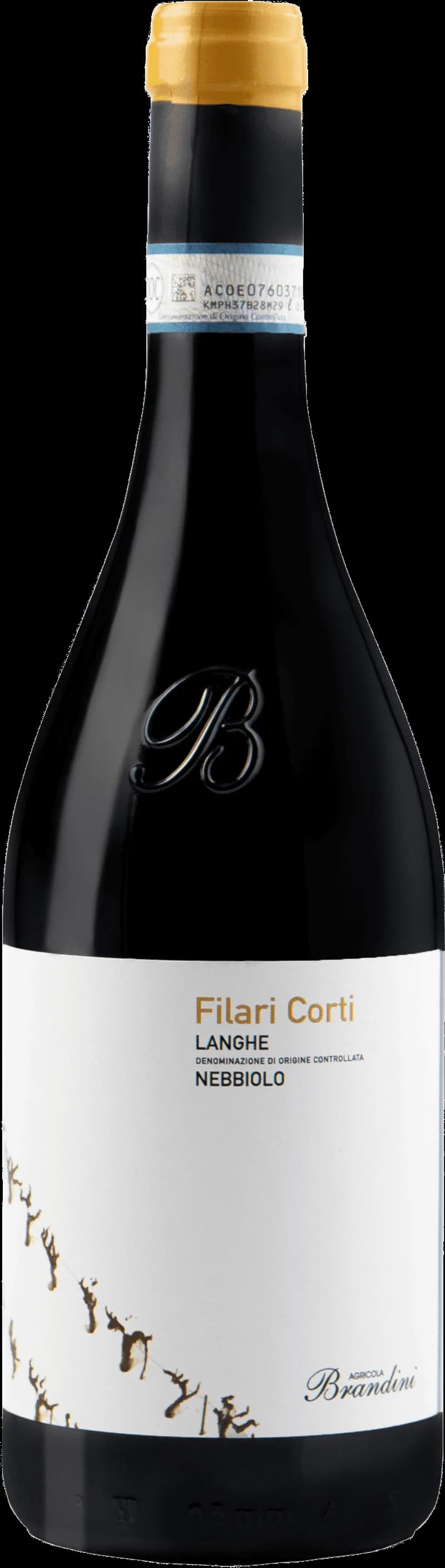 Flaska med rött vin från Brandini