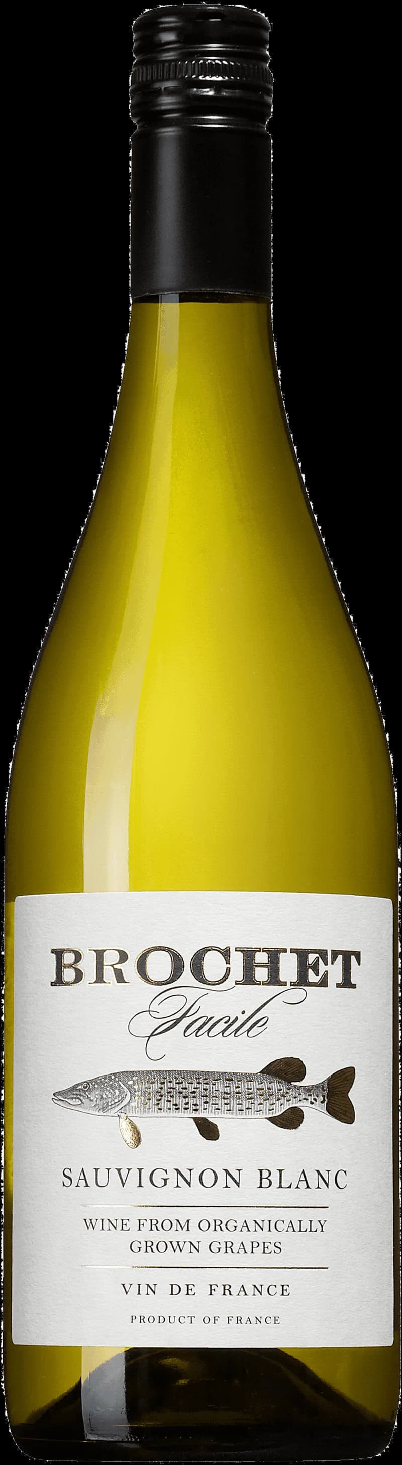 Närbild på en brochet med vitt vin och bröd