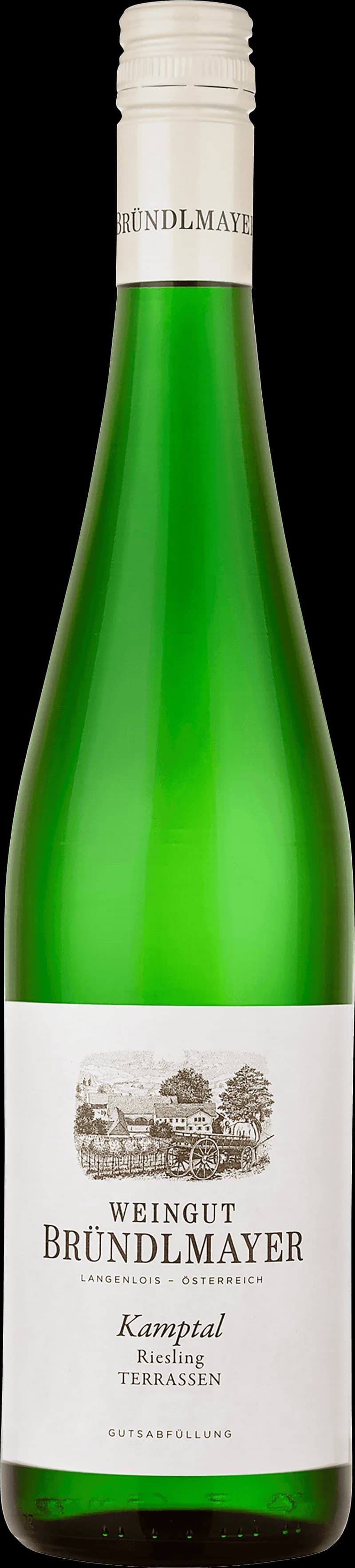 Flaska av vitt vin från Bründlmayer