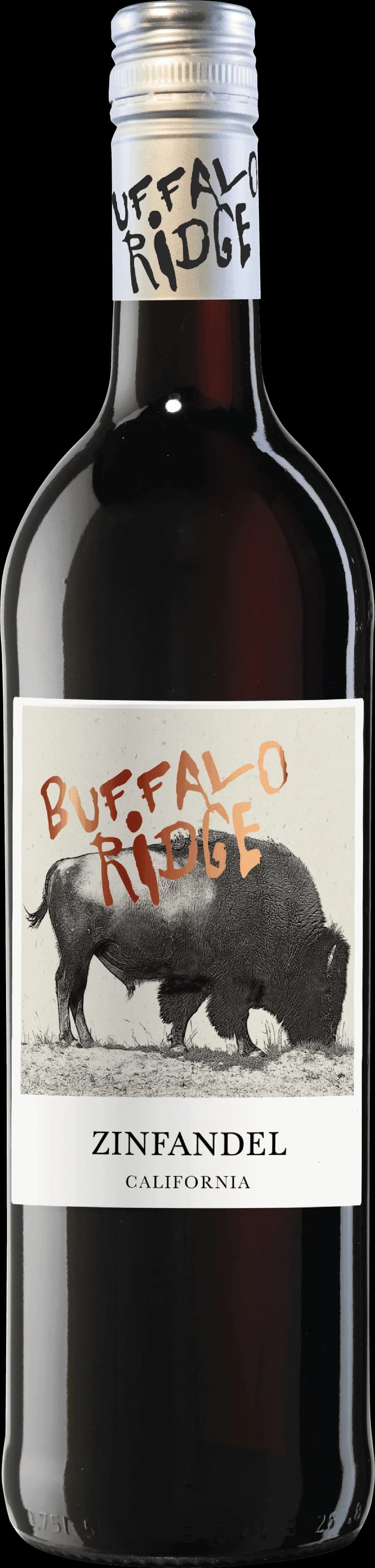 Flaska Buffalo Ridge rött vin på en bordsservering.