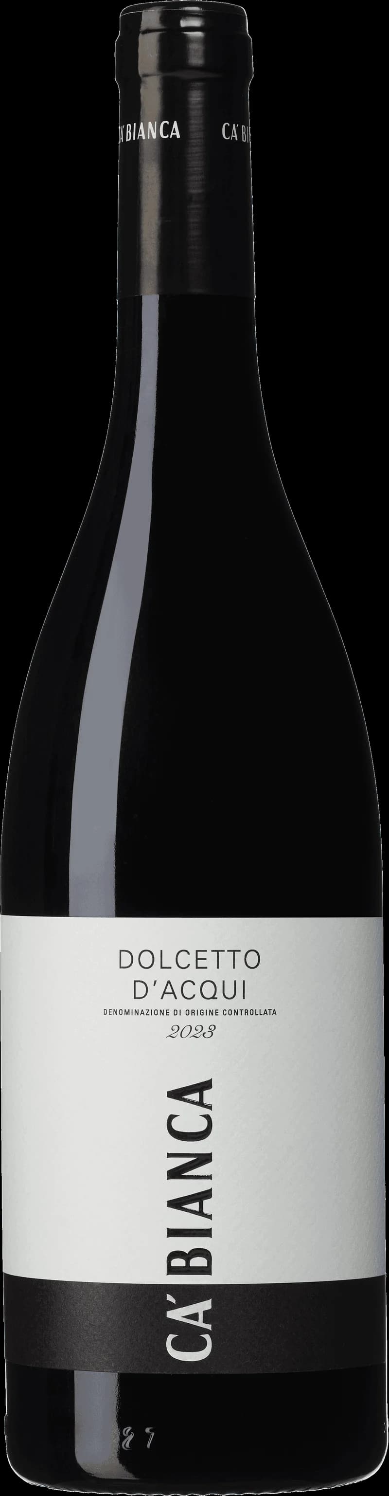 Flaska av rött vin från Ca' Bianca