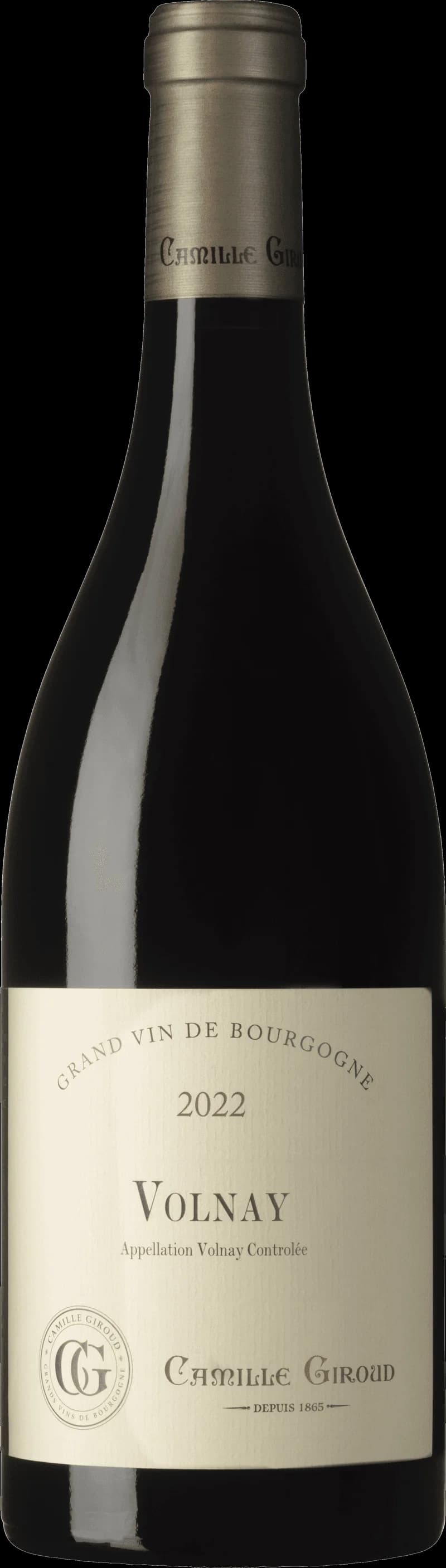 Flaska av rött vin från Camille Giroud