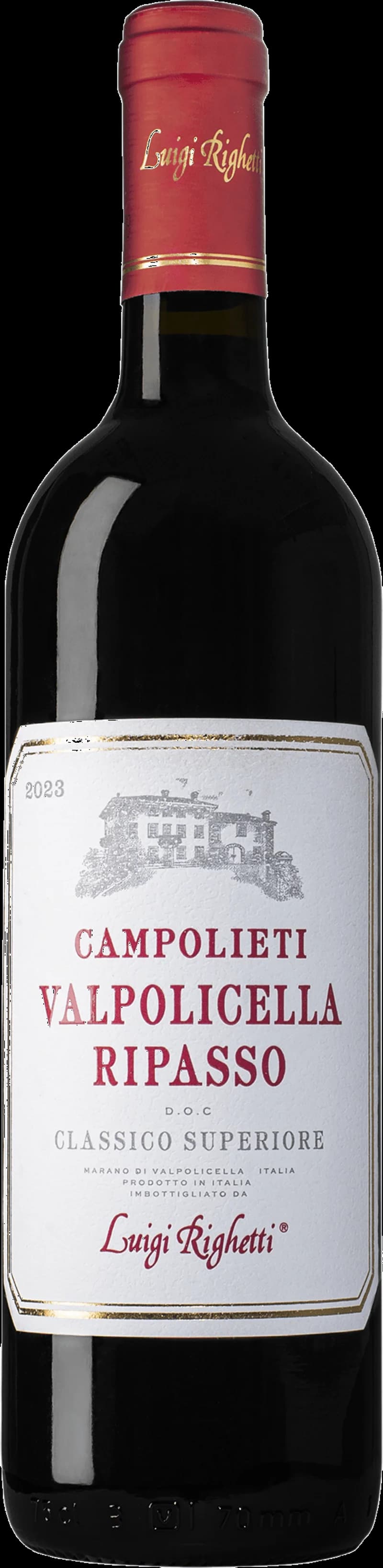 Flaska av rött vin från Campolieti