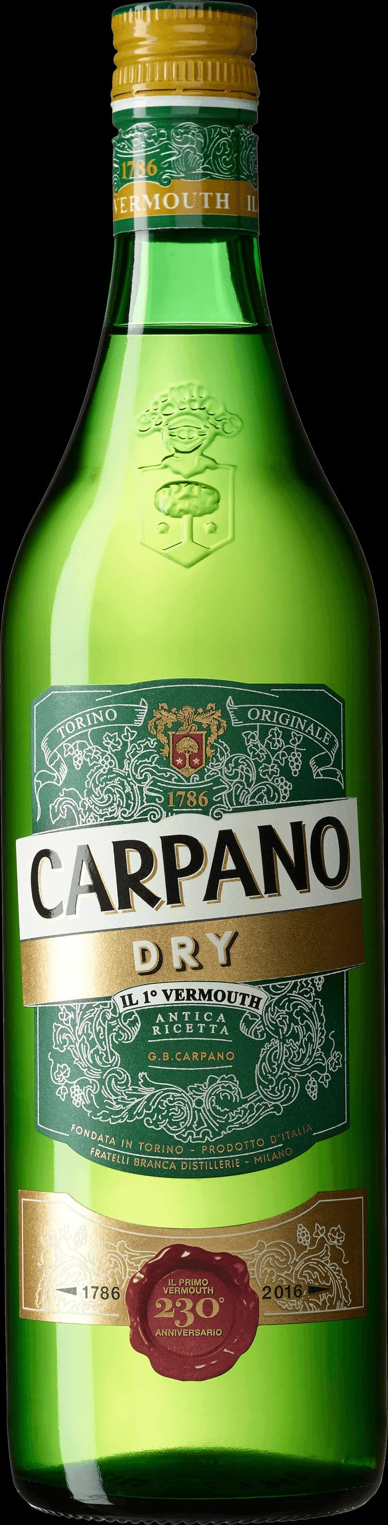 Flaska Carpano Vermouth på ett bord