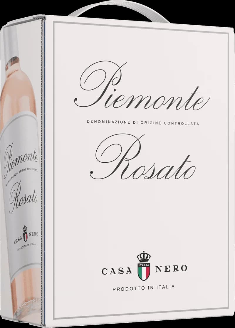 Flaska med Casa Nero rosévin mot neutral bakgrund