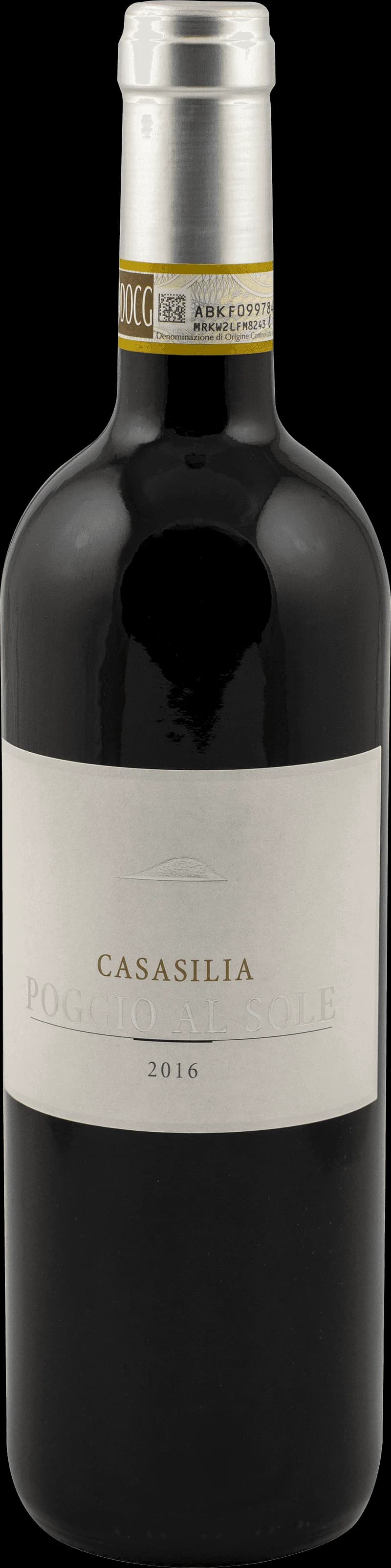Flaska av Casa Silia rött vin på bordet.