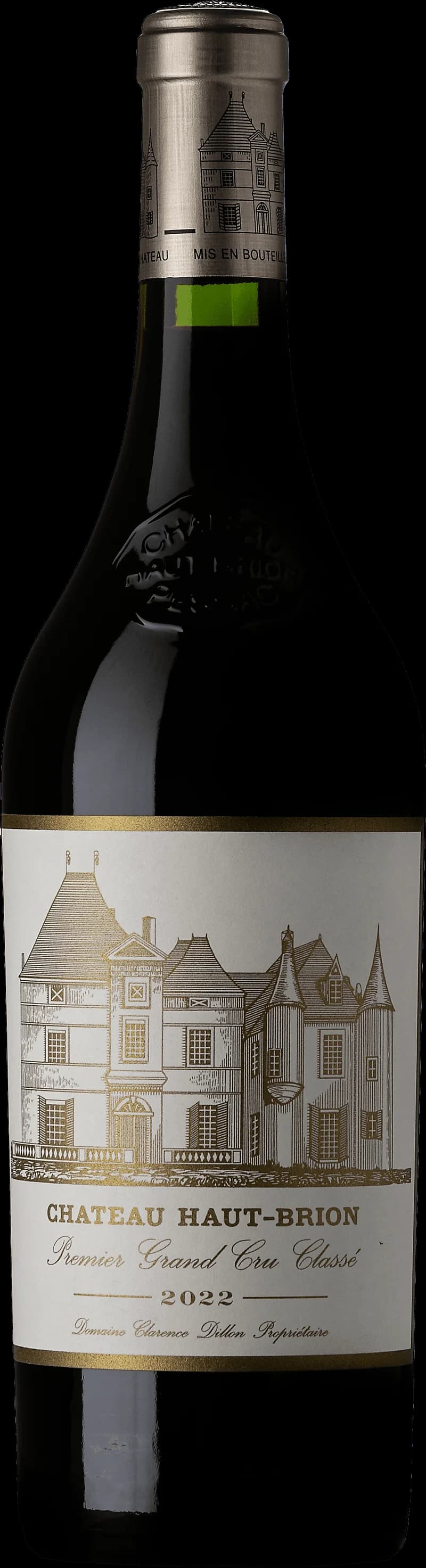 Flaska av rött vin från Château Haut-Brion