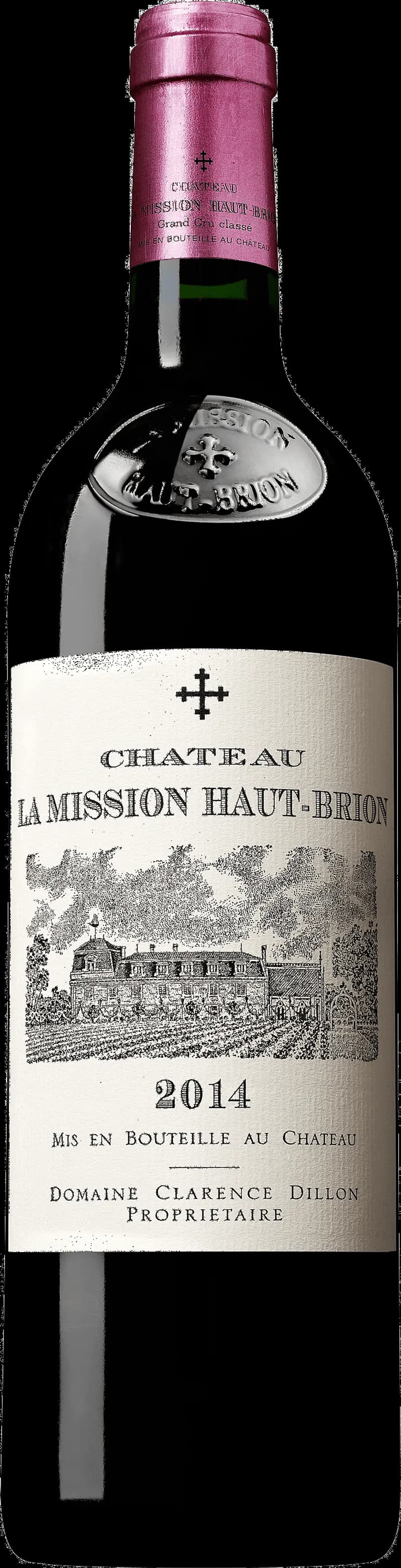 Flaska av rött vin från Château La Mission Haut-Brion
