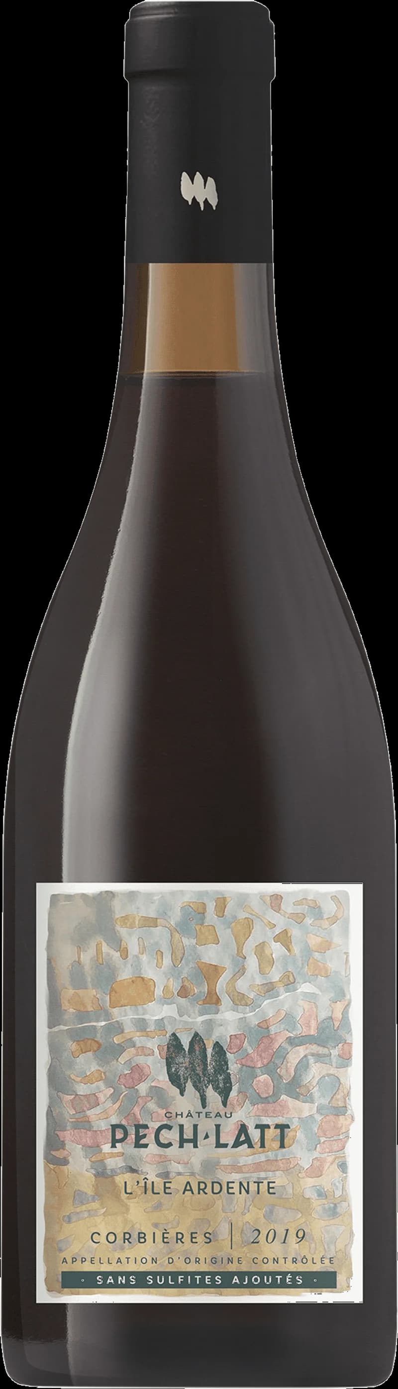 Flaska av rött vin från Château Pech Latt