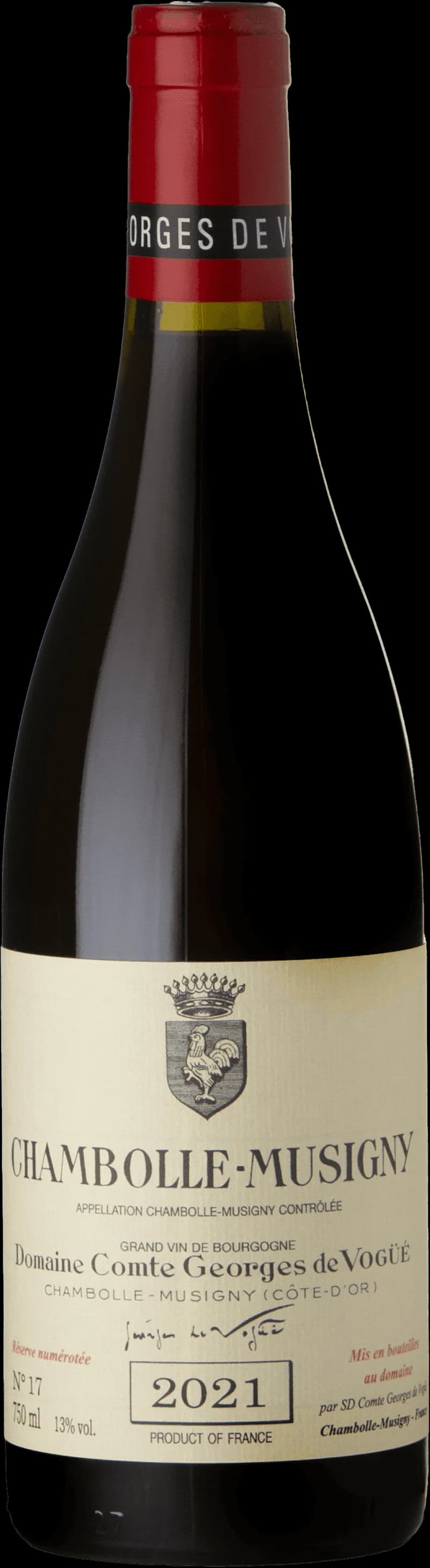 Flaska Chambolle-Musigny rött vin från Bourgogne