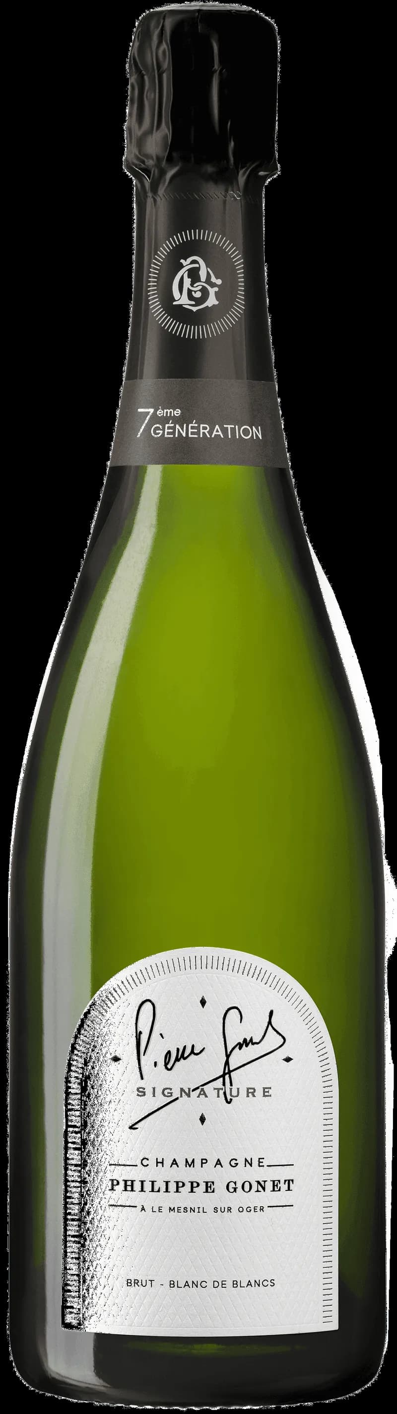 Flaska med champagne från Philippe Gonet, mousserande vin