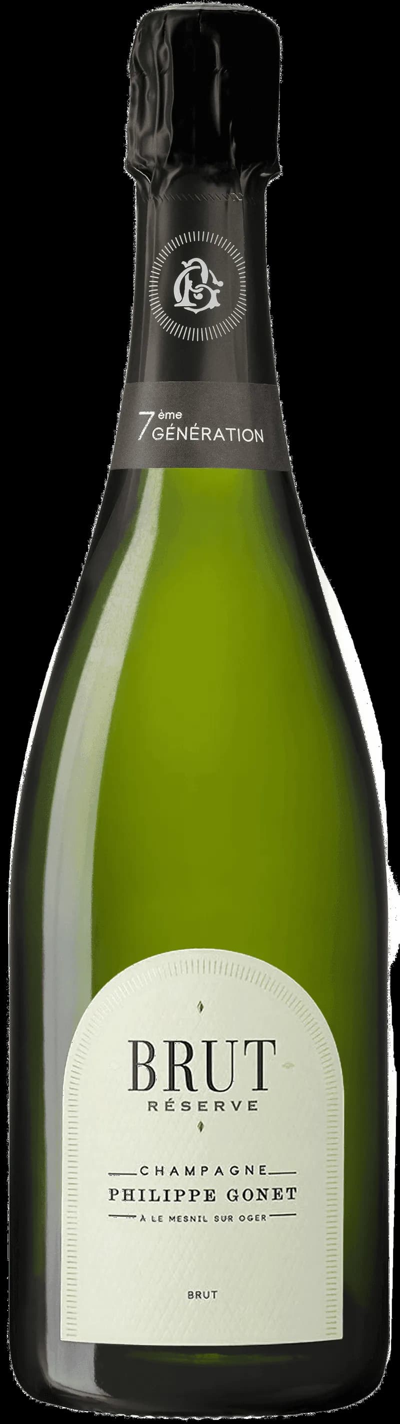 Champagneflaska från Philippe Gonet med glas och bubbel