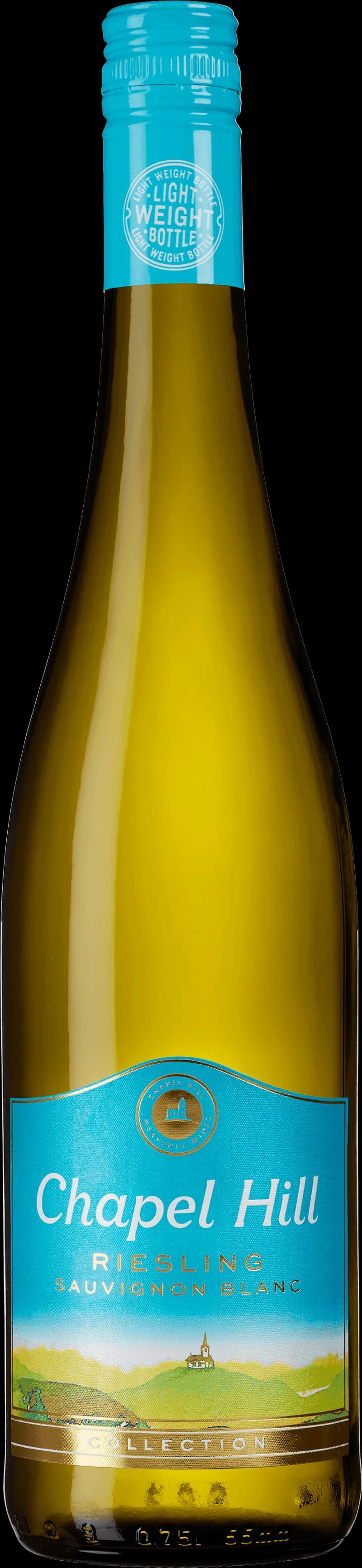 Chapel Hill vitt vin flaska och glas