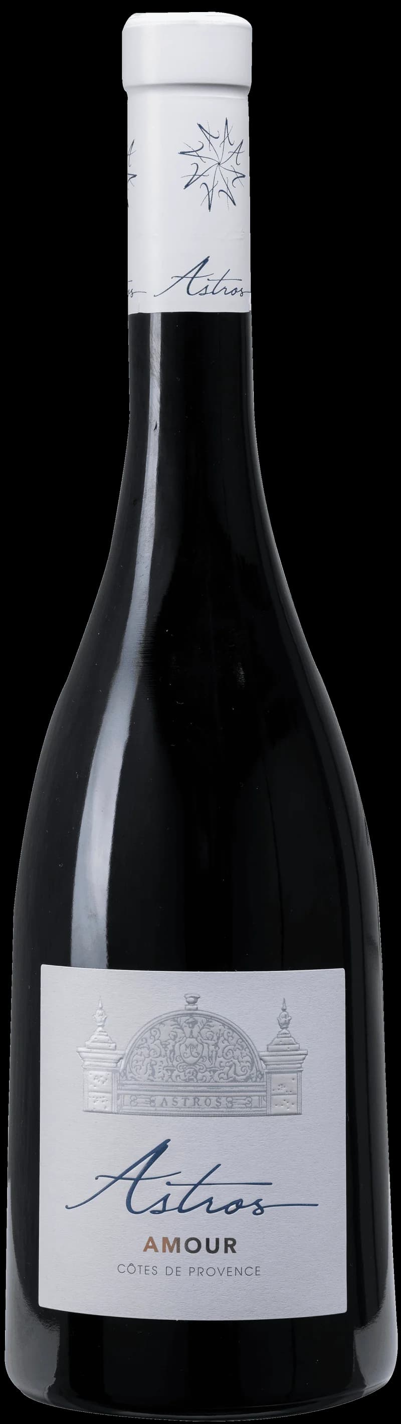 Flaska av Château d'Astros rött vin från Provence