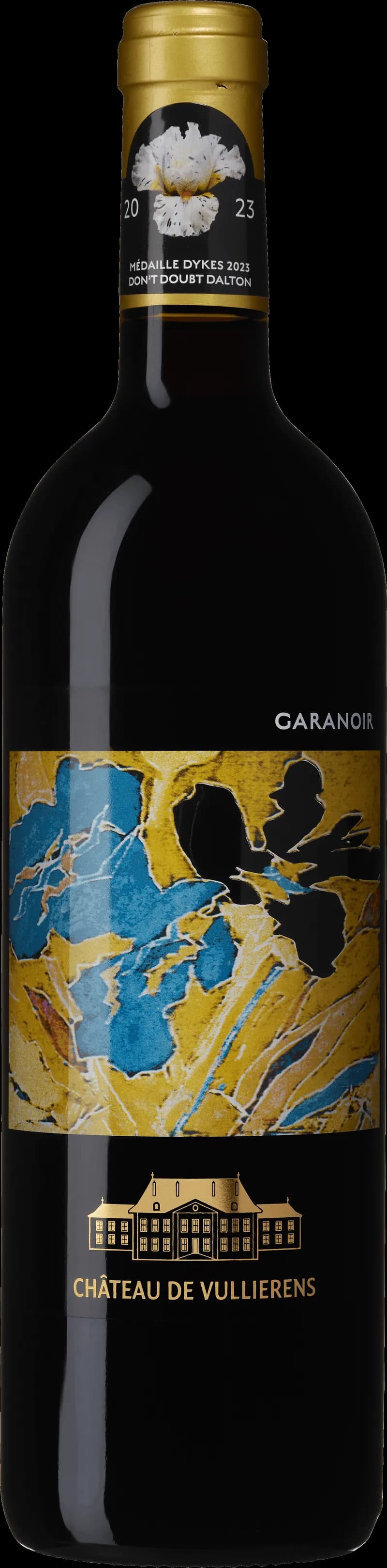 Flaska med rött vin från Château de Vullierens