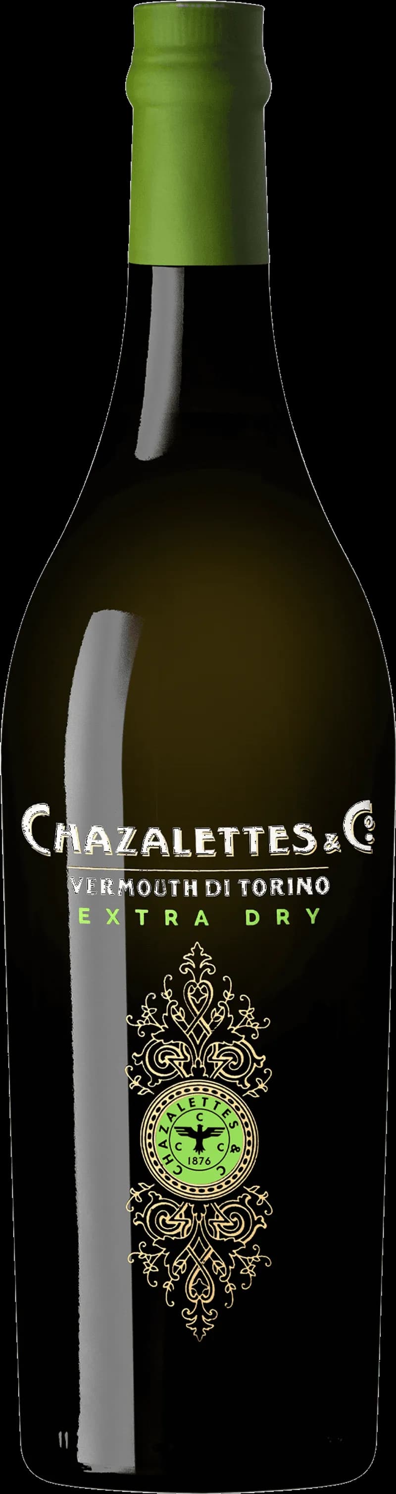 Flaska Chazalettes Vermouth på ett bord.