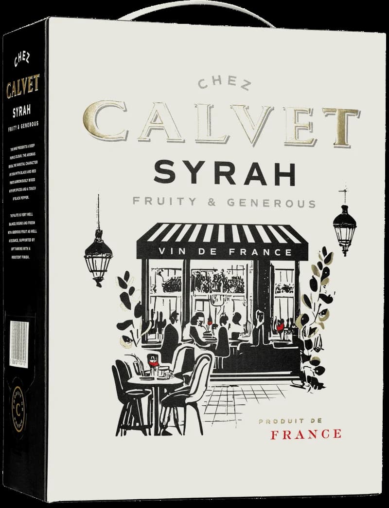 Flaska av rött vin från Chez Calvet