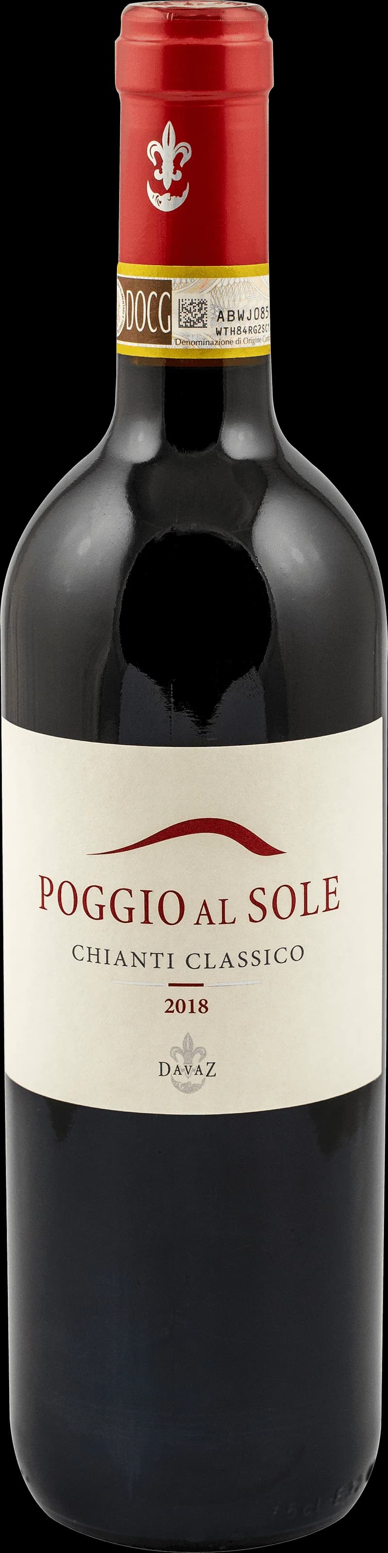 Flaska Chianti Classico rött vin på bordet