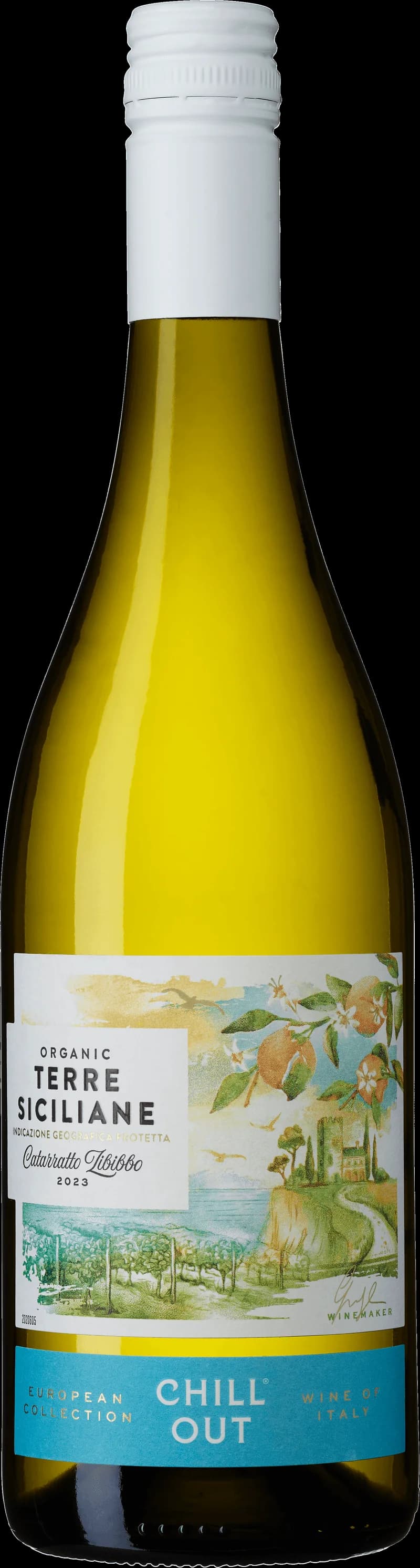 Ett glas svalt vitt vin på en avslappnande sommarkväll.