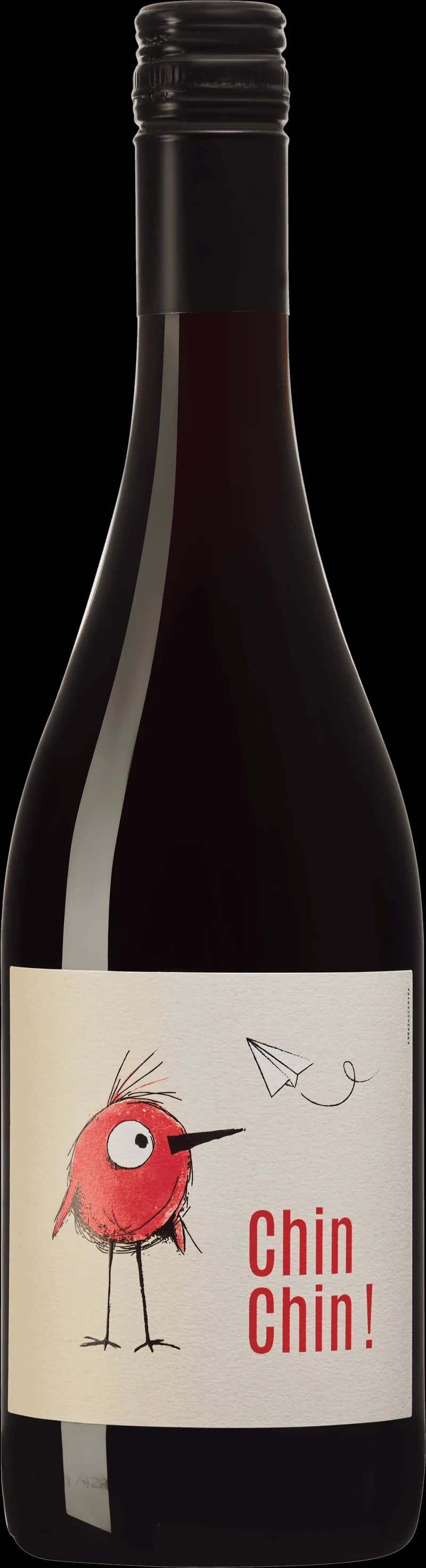 Chin Chin rött vin i ett vinglas