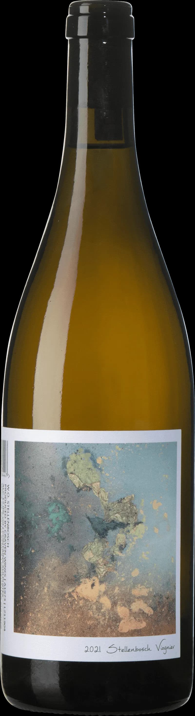 Craven vitt vin i ett vinglas på en ljus bakgrund