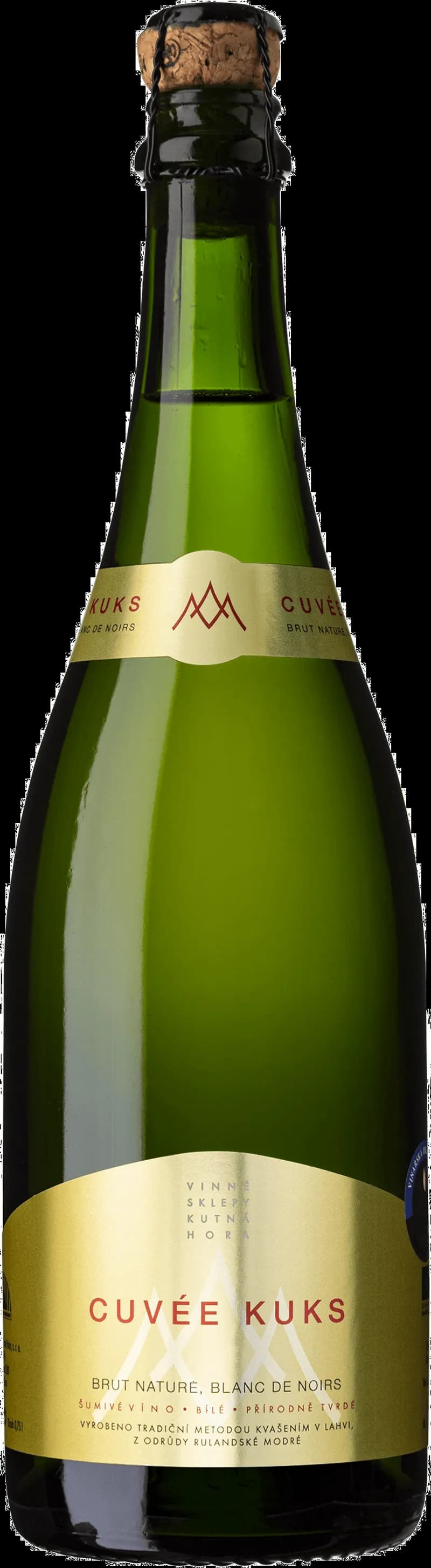 Cuvée Kuks mousserande vin i ett elegant glas