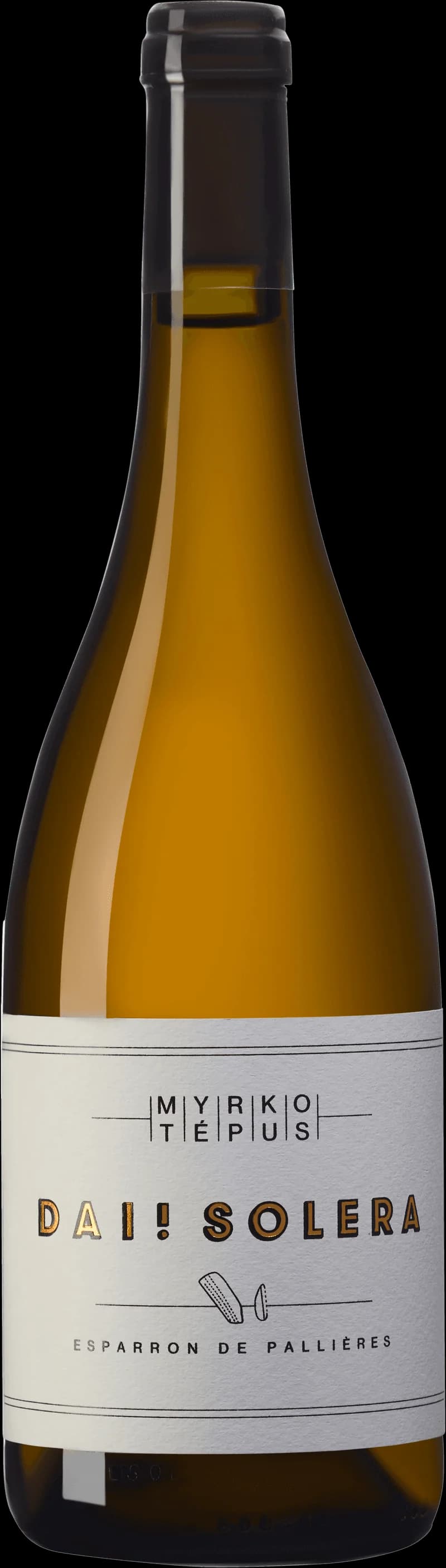 Flaska med Da Solera rosévin mot ljus bakgrund