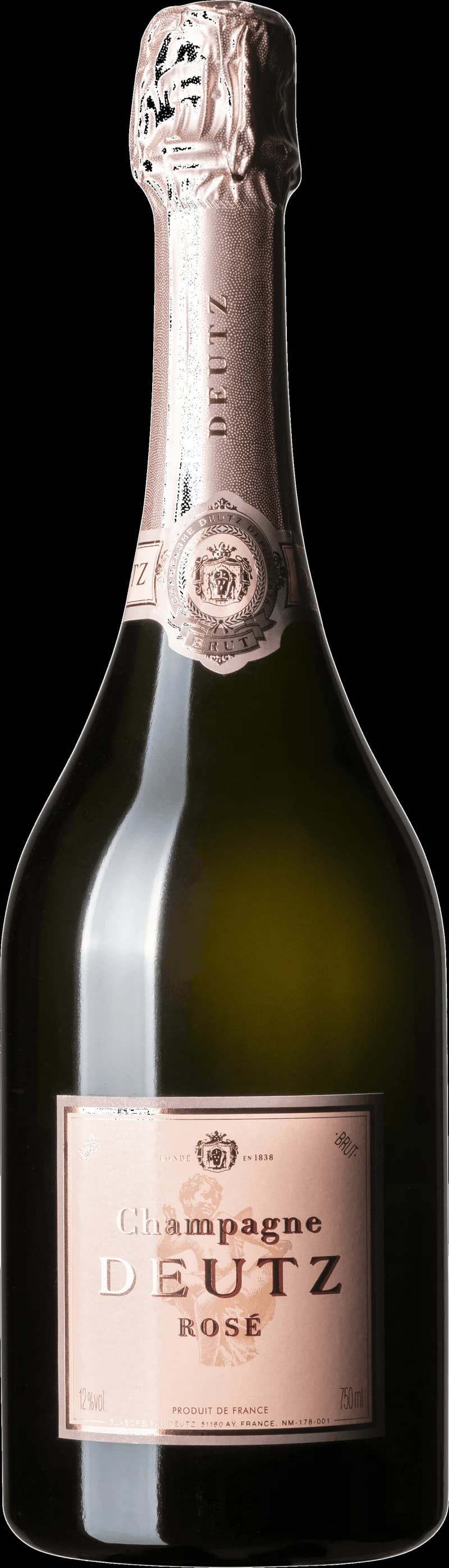 Flaska av mousserande vin från Deutz