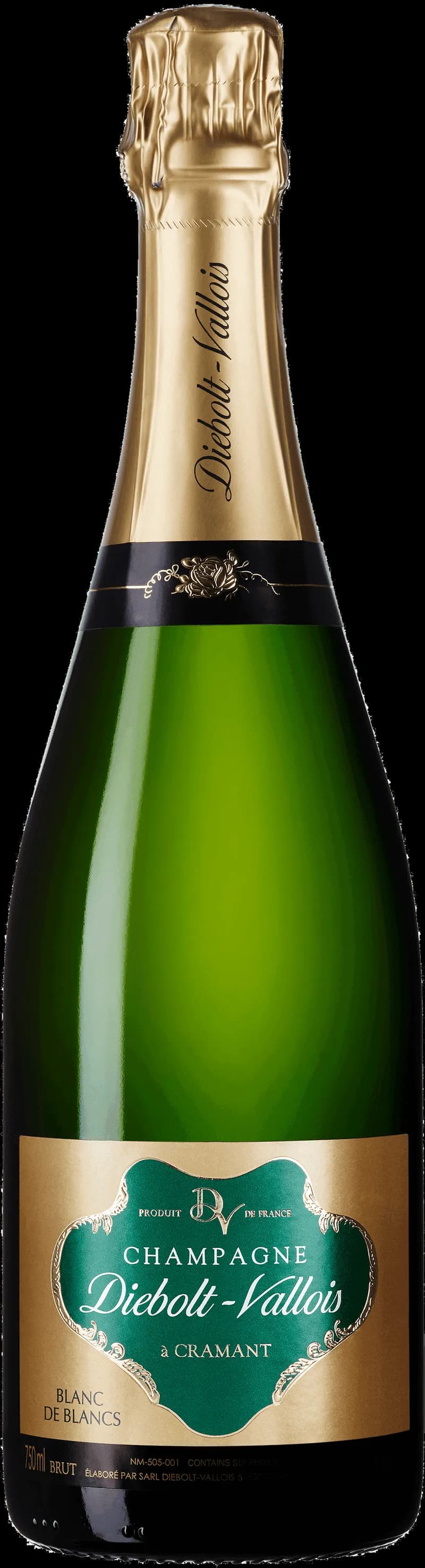 Flaska Diebolt-Vallois mousserande vin på bordet