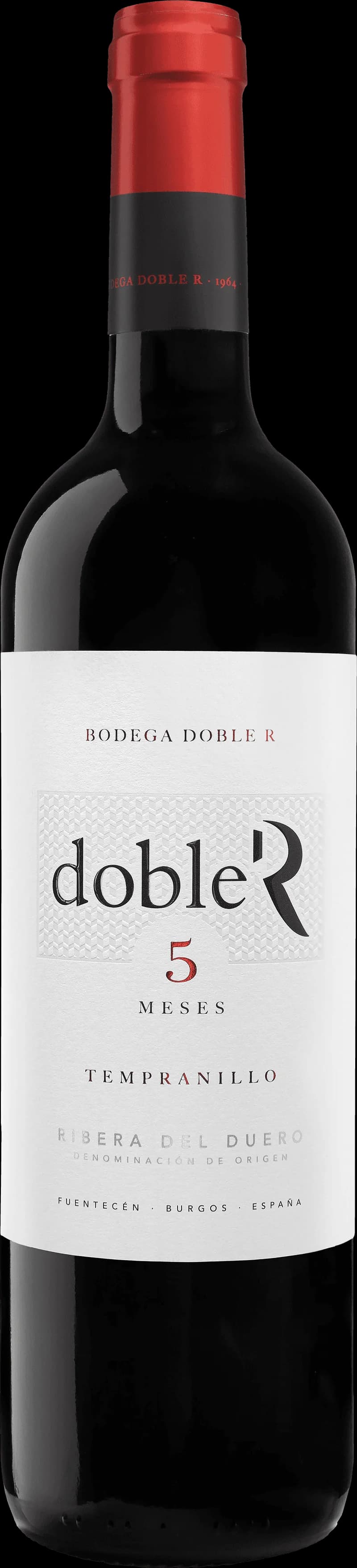 Flaska av rött vin från Doble R